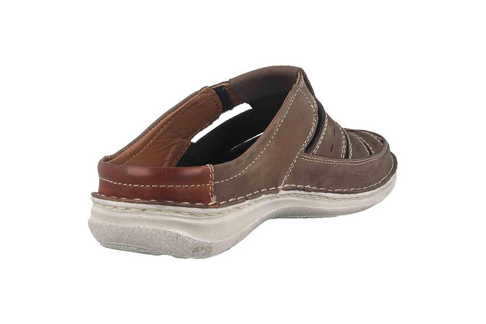 ﻿ Josef Seibel Anvers 76 Pantoletten in Übergrößen Grau 43676 21 711 große Herrenschuhe Nur noch ein Tag übrig