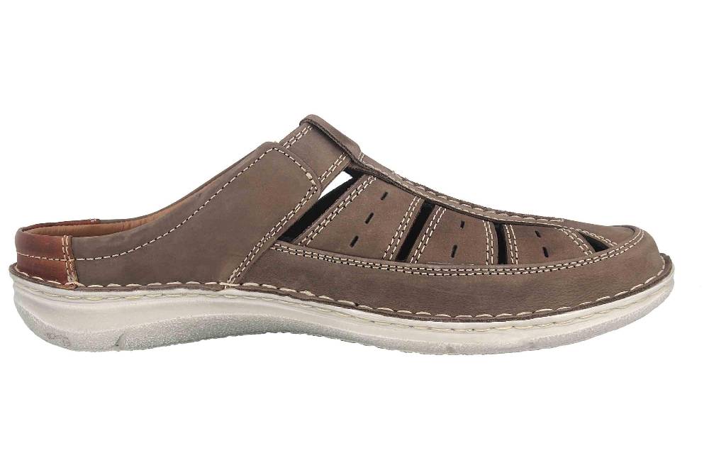 ﻿ Josef Seibel Anvers 76 Pantoletten in Übergrößen Grau 43676 21 711 große Herrenschuhe Nur noch ein Tag übrig