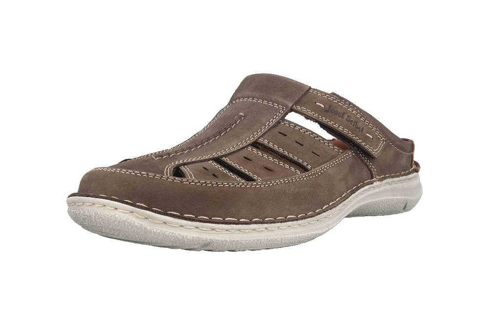 ﻿ Josef Seibel Anvers 76 Pantoletten in Übergrößen Grau 43676 21 711 große Herrenschuhe Nur noch ein Tag übrig