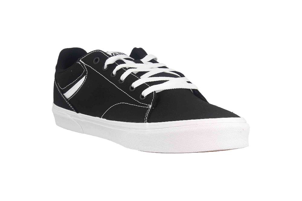 VANS MN Seldan CANVAS (Canvas) Black/White Sneaker in Übergrößen Schwarz VN0A4TZE1871 große Herrenschuhe 50% Rabatt mit kostenlosem Versand
