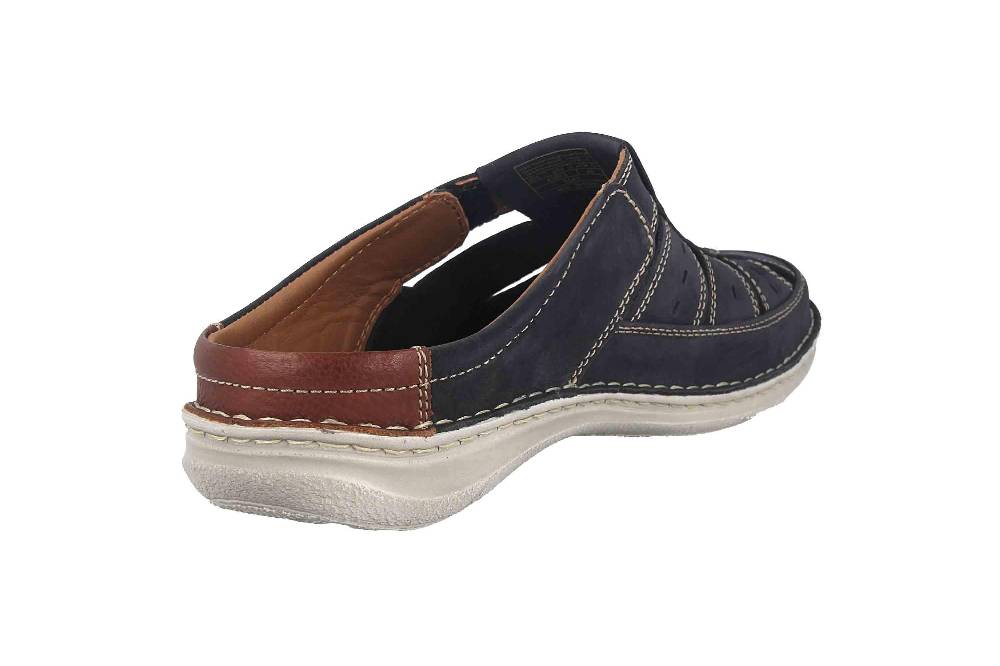 Josef Seibel Anvers 76 Pantoletten in Übergrößen Blau 43676 21 526 große Herrenschuhe Kostenloser Versand international