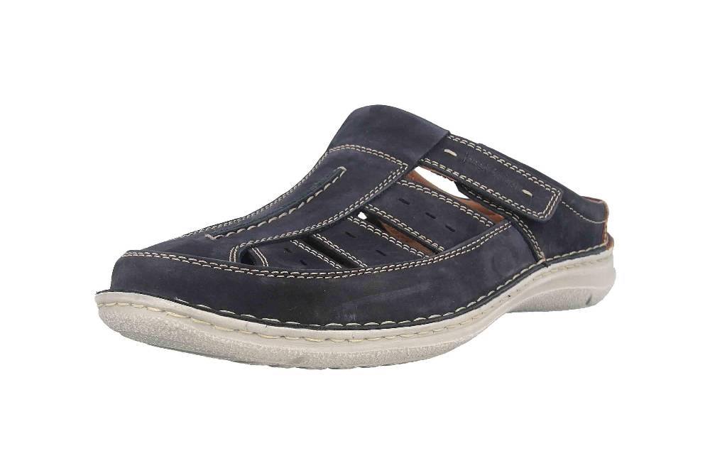 Josef Seibel Anvers 76 Pantoletten in Übergrößen Blau 43676 21 526 große Herrenschuhe Kostenloser Versand international