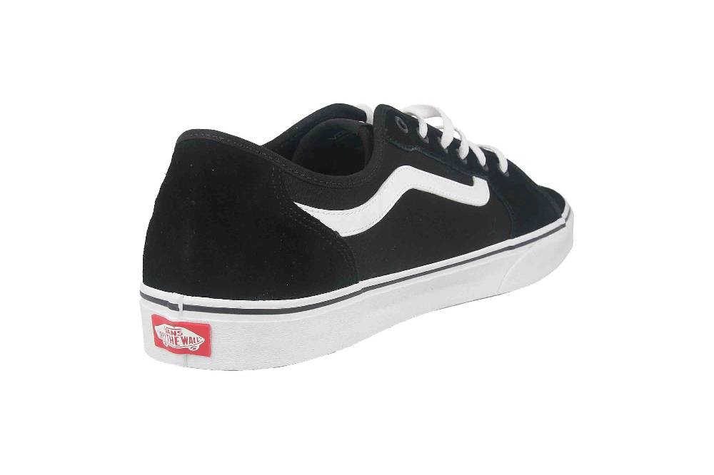 VANS MN Filmore Decon SUEDE/CANVAS (SUEDE/CANVAS) BLK/WHITE Sneaker in Übergrößen Schwarz VN0A3WKZ5LM1 große Herrenschuhe Im Verkauf