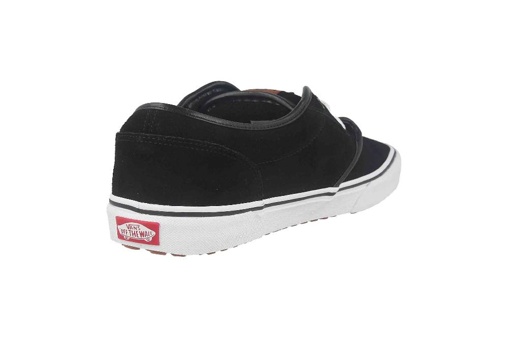 VANS MN ATWOOD VANSGUARD (SUEDE FLEECE) BLACK/WHITE Sneaker in Übergrößen Schwarz VN0A5KXS70P1 große Herrenschuhe 2025