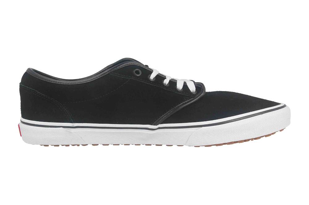 VANS MN ATWOOD VANSGUARD (SUEDE FLEECE) BLACK/WHITE Sneaker in Übergrößen Schwarz VN0A5KXS70P1 große Herrenschuhe 2025