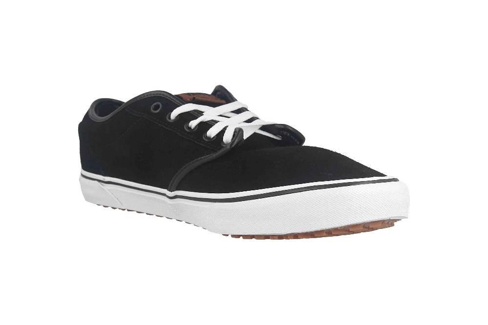 VANS MN ATWOOD VANSGUARD (SUEDE FLEECE) BLACK/WHITE Sneaker in Übergrößen Schwarz VN0A5KXS70P1 große Herrenschuhe 2025