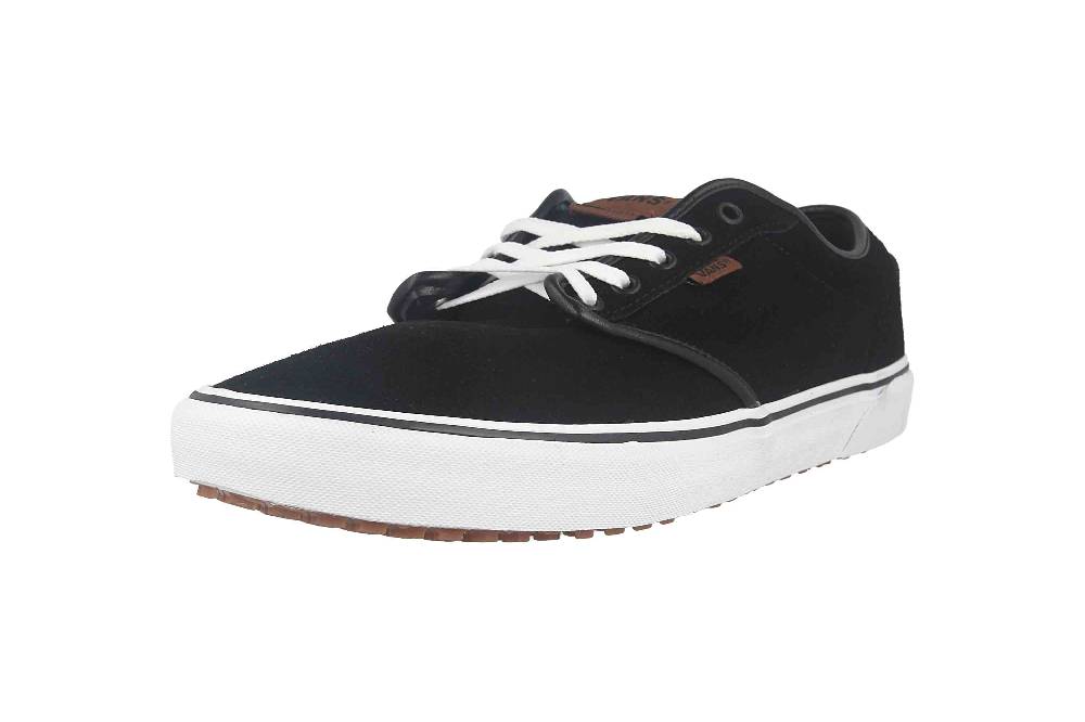 VANS MN ATWOOD VANSGUARD (SUEDE FLEECE) BLACK/WHITE Sneaker in Übergrößen Schwarz VN0A5KXS70P1 große Herrenschuhe 2025