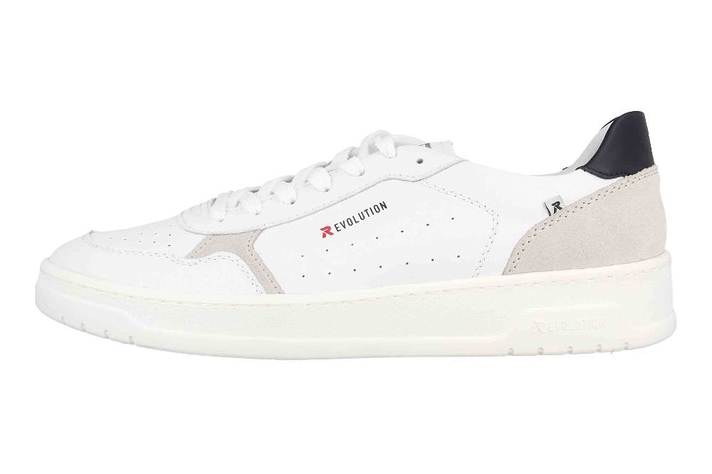 Rieker Evolution Sneaker in Übergrößen Weiß U0401-81 große Herrenschuhe Großer Ausverkauf