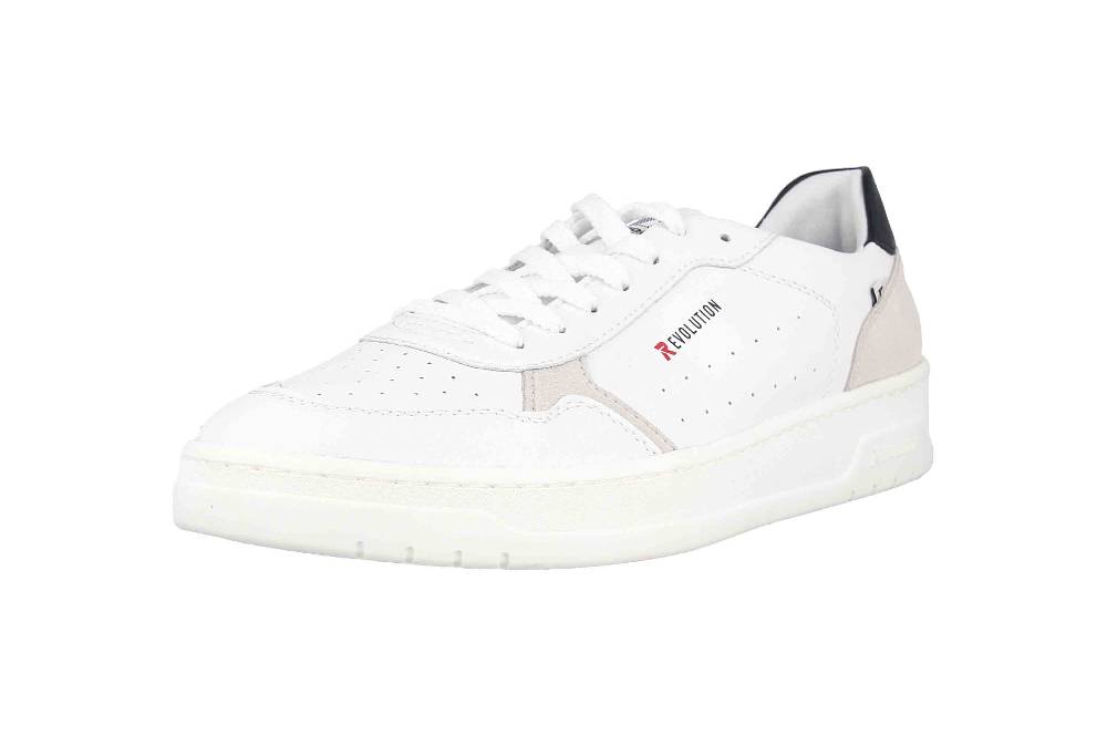 Rieker Evolution Sneaker in Übergrößen Weiß U0401-81 große Herrenschuhe Großer Ausverkauf