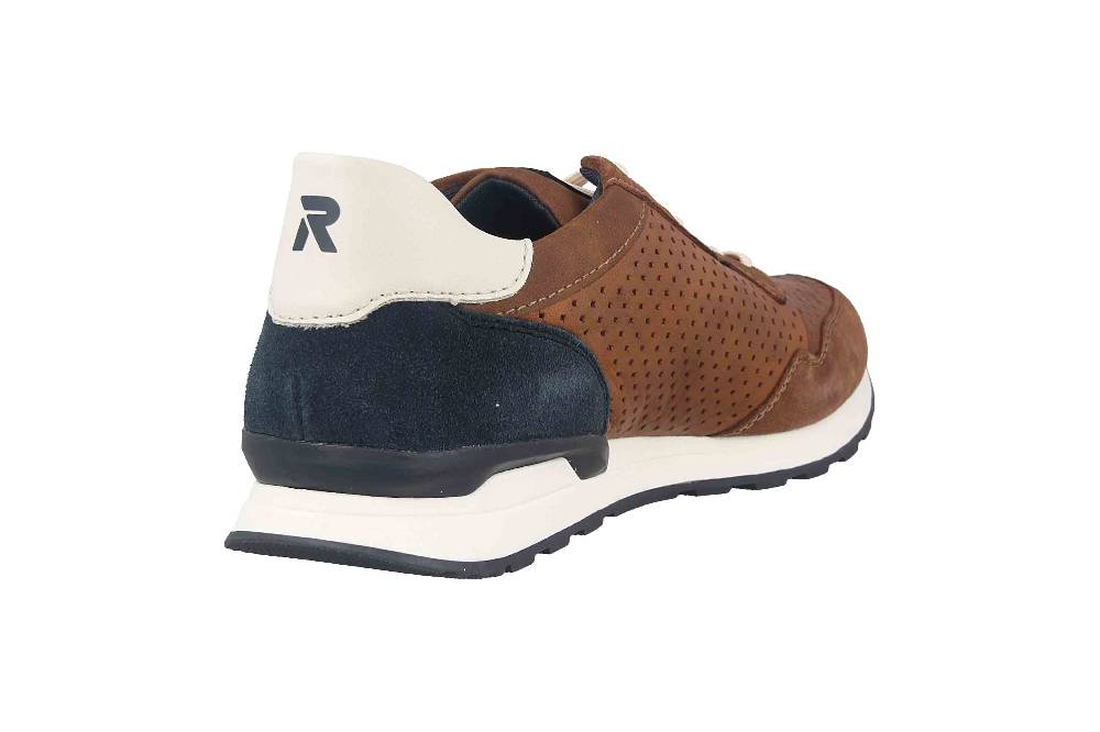 Rieker Evolution Sneaker in Übergrößen Braun U0302-24 große Herrenschuhe Online Shopping