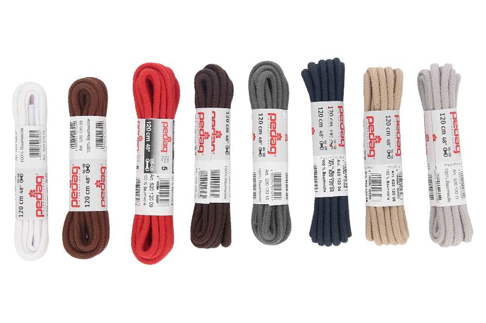 pedag - KORDELSENKEL - Schnürsenkel 120 cm (1 Paar) Black Friday