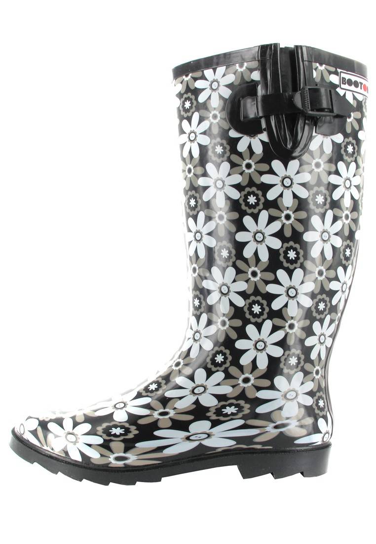 Intex Kautschuk-Gummistiefel in Übergrößen Schwarz Florence 14102 große Damenschuhe Neueste Stile