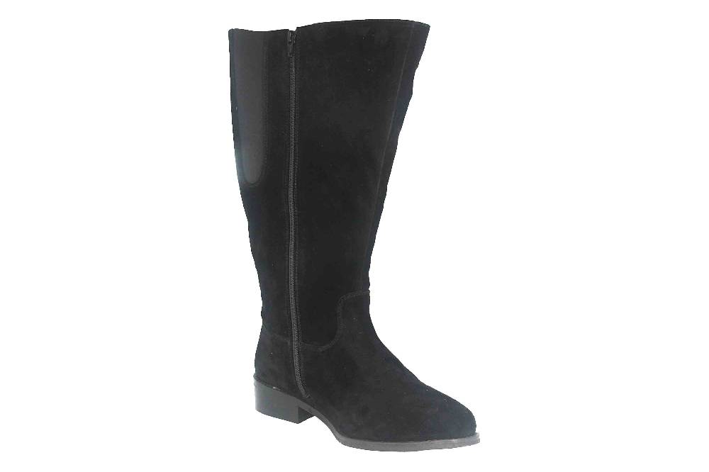 MayBe Weitschaftstiefel in Übergrößen Schwarz 67667 Black große Damenschuhe Sonderangebot der Fabrik