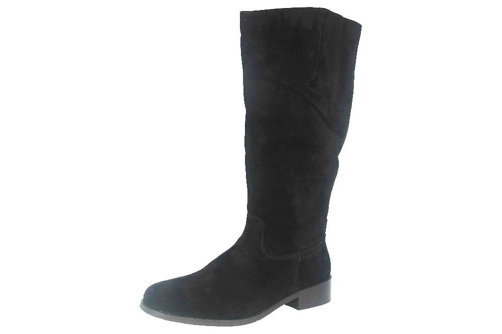 MayBe Weitschaftstiefel in Übergrößen Schwarz 67667 Black große Damenschuhe Sonderangebot der Fabrik