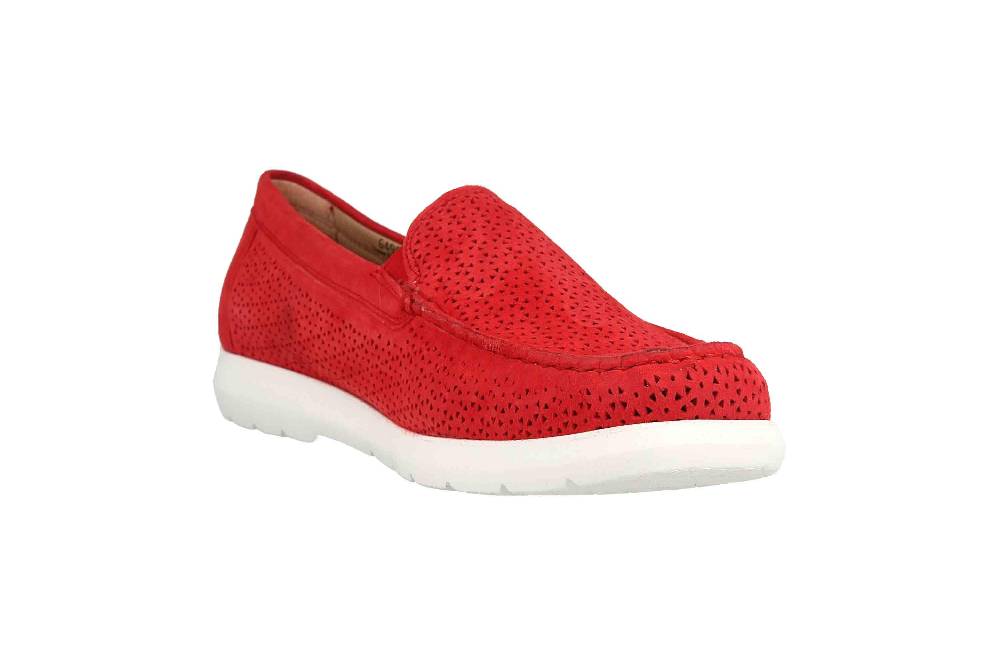 Sioux CORTIZIA-713-H Slipper in Übergrößen Rot 64902 große Damenschuhe Black Friday Preise