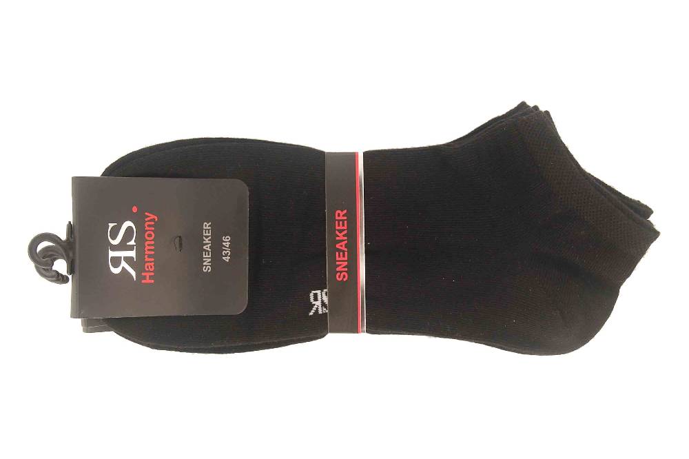 RIESE - Damen und Herren Sneaker Socken 45221 4er Pack - Schwarz Muttertagsangebot