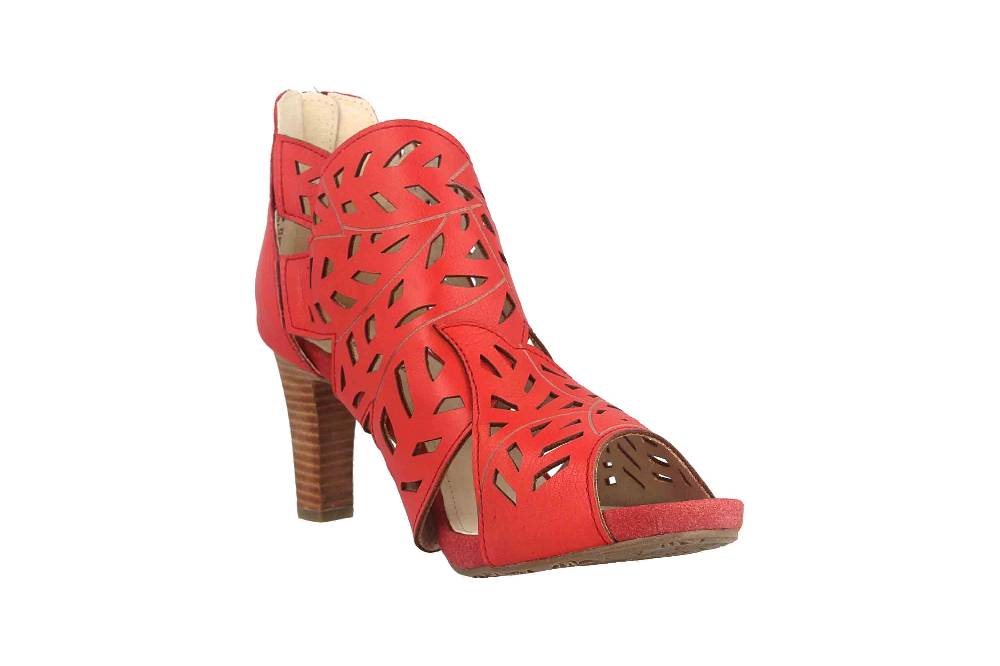 Laura Vita Sandaletten in Übergrößen Rot ALBANE 048 Rouge große Damenschuhe Zeitlich begrenztes Angebot
