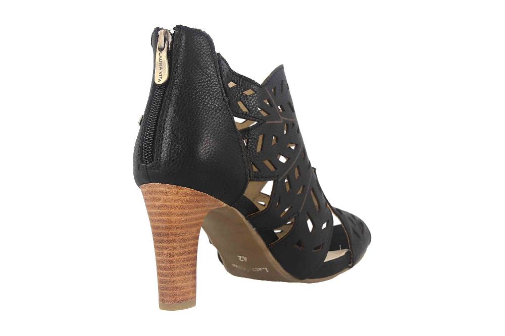 Laura Vita Sandaletten in Übergrößen Schwarz ALBANE 048 Noir große Damenschuhe Exklusive Angebote