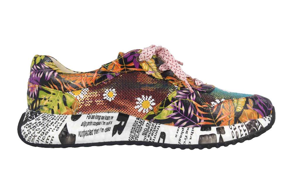 Laura Vita Sneaker in Übergrößen Mehrfarbig BURTON 05 Orange große Damenschuhe Blitzangebot