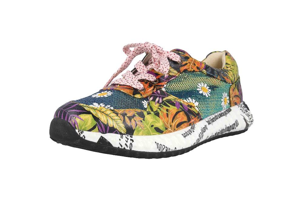 Laura Vita Sneaker in Übergrößen Mehrfarbig BURTON 05 Orange große Damenschuhe Blitzangebot