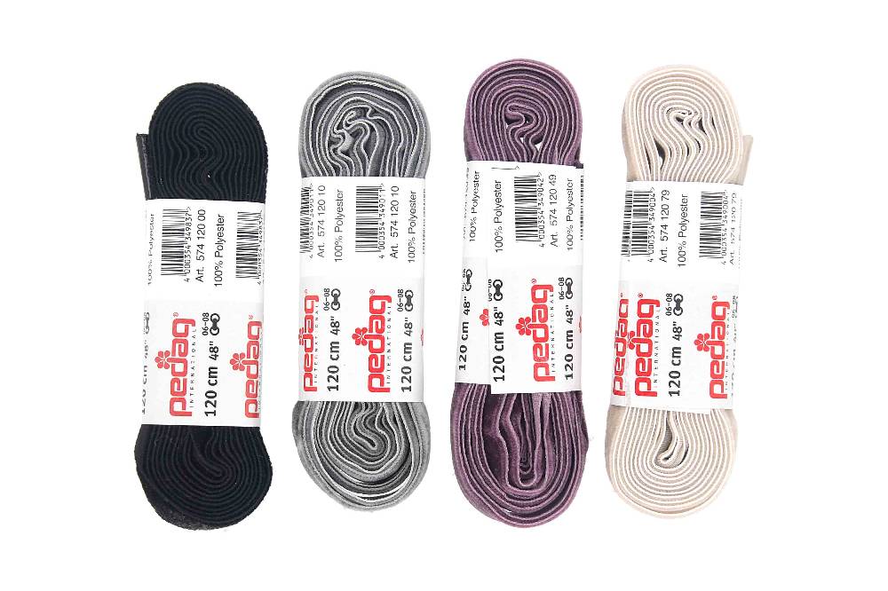 pedag - SAMTSENKEL - Schnürsenkel 120 cm (1 Paar)- Diverse Farben Bis zu 60% Rabatt