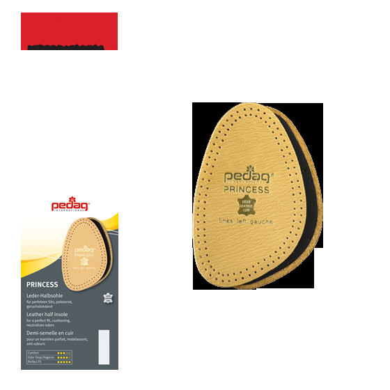 pedag - PRINCESS - Leder Halbsohlen (2 Stück) Sonderangebot der Fabrik