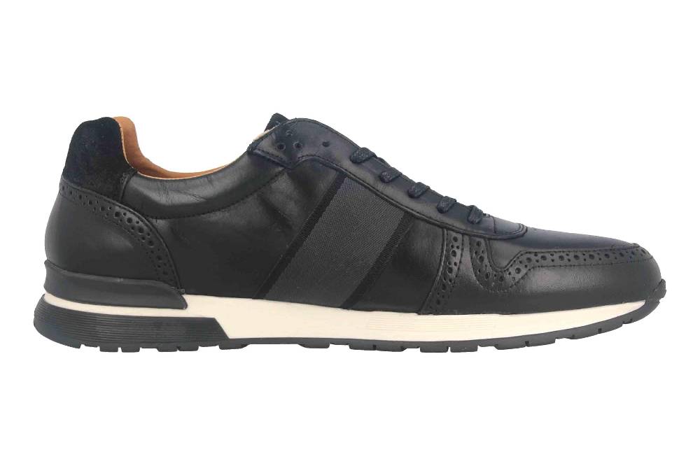 Pantofola d'Oro SANGANO UOMO LOW XL Sneaker in Übergrößen Schwarz 10203019.25Y/10203070.25Y große Herrenschuhe Auslauf