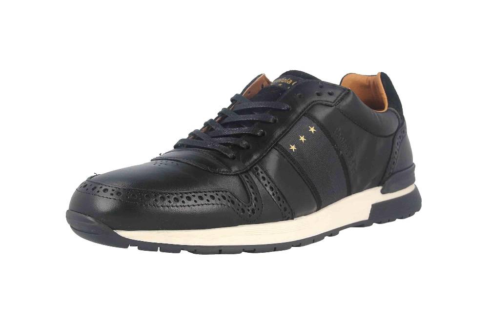 Pantofola d'Oro SANGANO UOMO LOW XL Sneaker in Übergrößen Schwarz 10203019.25Y/10203070.25Y große Herrenschuhe Auslauf