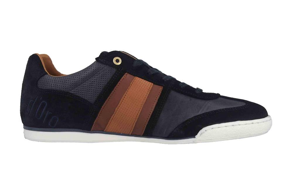 Pantofola d'Oro Imola Scudo Uomo Low Sneaker in Übergrößen Blau 10193040.29Y/10193084.29Y große Herrenschuhe im Angebot