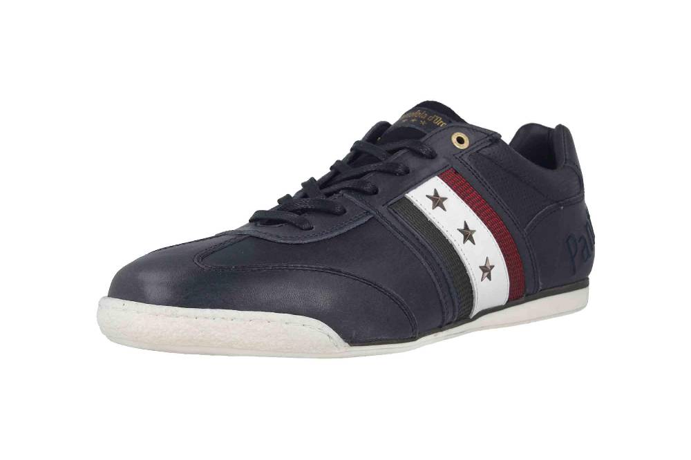 Pantofola d'Oro Imola Romagna Uomo Low Sneaker in Übergrößen Blau 10193037.29Y/10193082.29Y große Herrenschuhe Schlussverkauf
