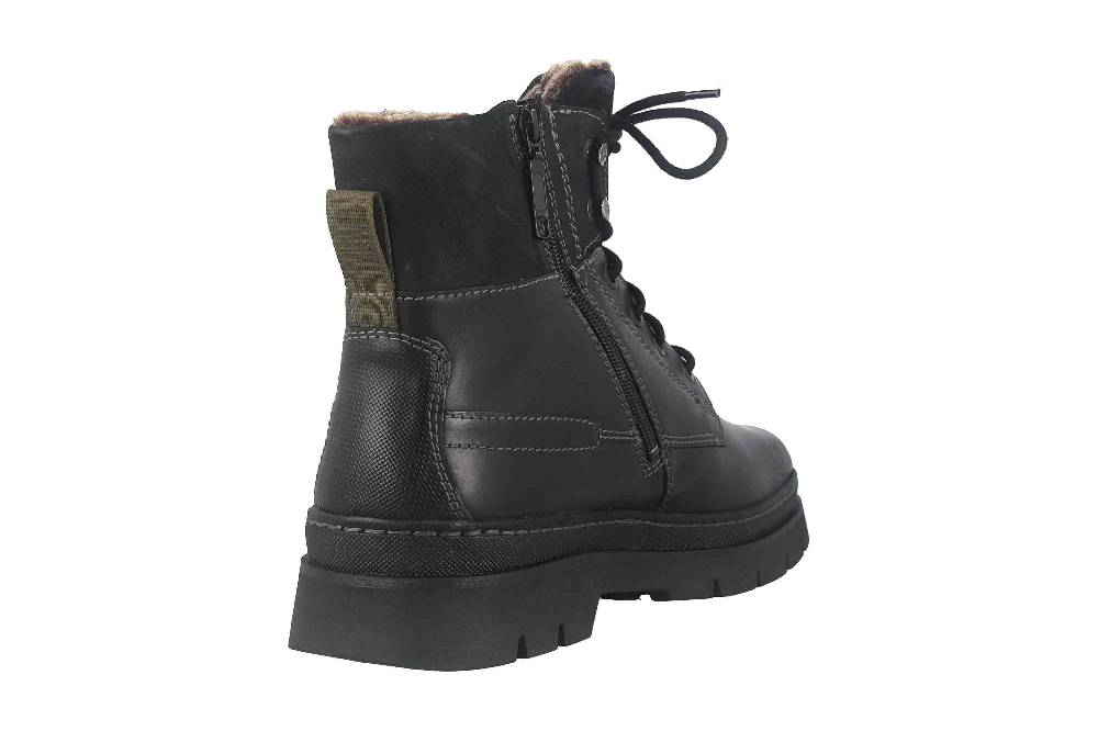 Fretz Men Zoran Boots in Übergrößen Schwarz 2413.8471-51 große Herrenschuhe Preisnachlass