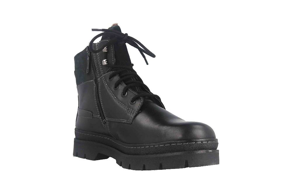 Fretz Men Zoran Boots in Übergrößen Schwarz 2413.8471-51 große Herrenschuhe Preisnachlass