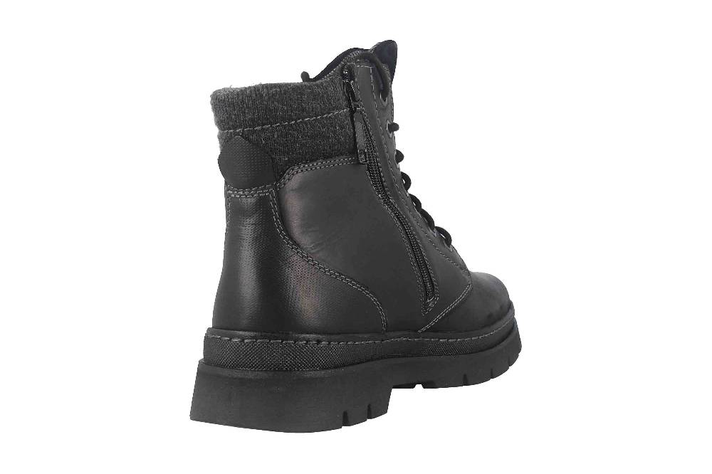 Fretz Men Zoran Boots in Übergrößen Schwarz 2410.8438-51 große Herrenschuhe Saisonschlussverkauf