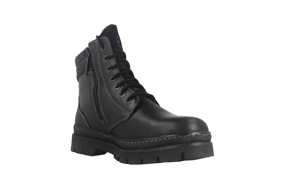 Fretz Men Zoran Boots in Übergrößen Schwarz 2410.8438-51 große Herrenschuhe Saisonschlussverkauf