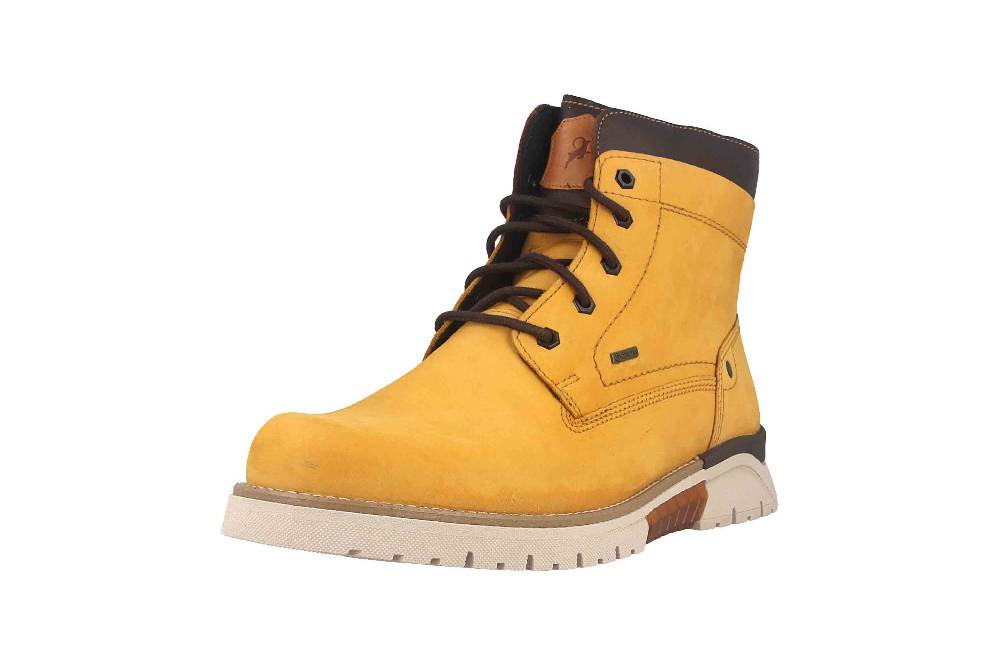 Fretz Men Cooper Boots in Übergrößen Gelb 1326.1416-45 große Herrenschuhe Black Friday