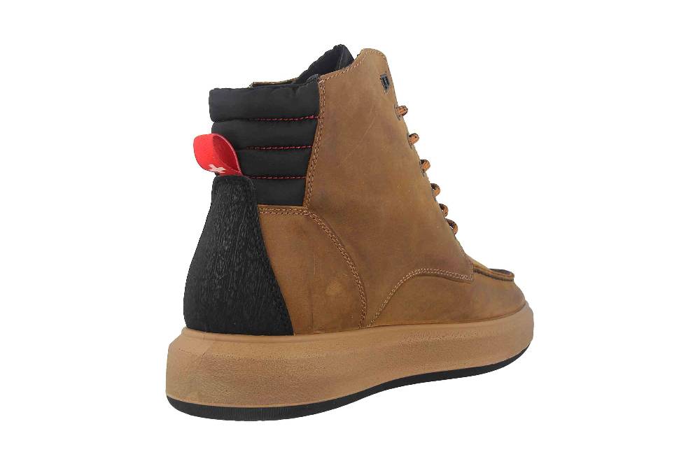 Fretz Men Sem Boots in Übergrößen Braun 4412.2418-20 große Herrenschuhe Weihnachtsangebot
