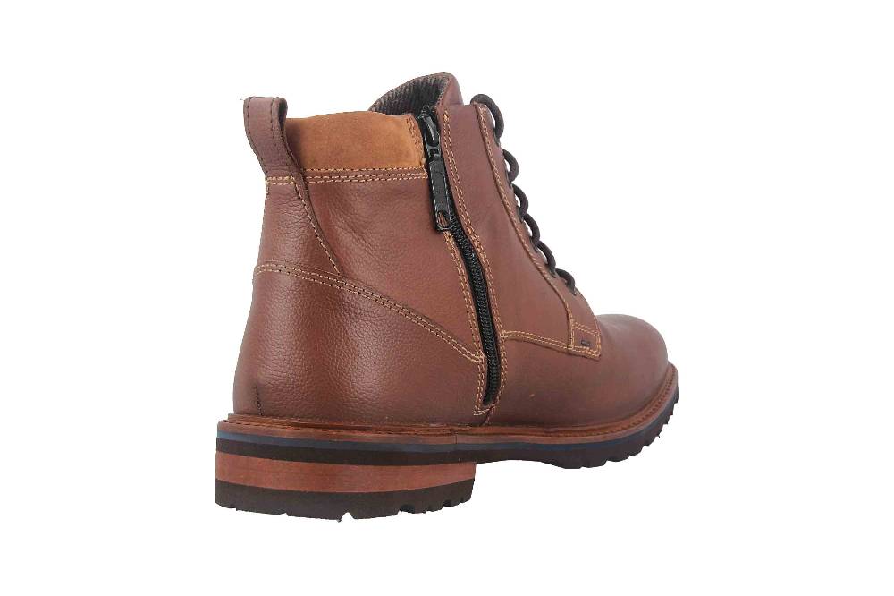 Fretz Men Milano Boots in Übergrößen Braun 6330.9712-12 große Herrenschuhe Valentinstagsangebot