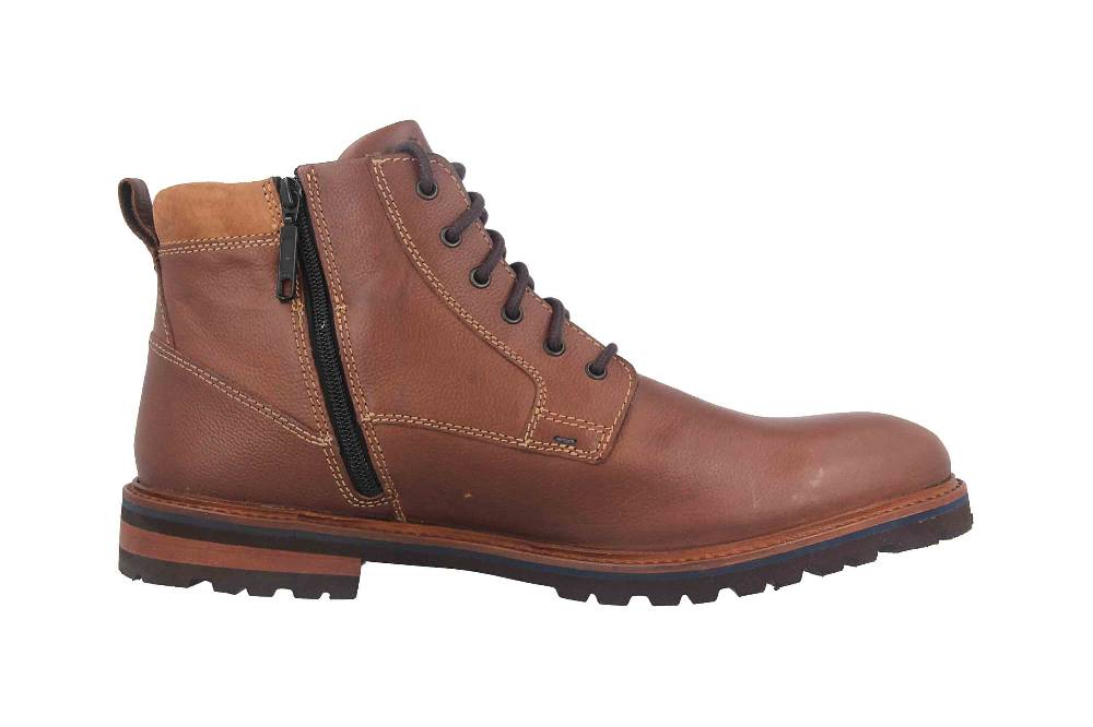 Fretz Men Milano Boots in Übergrößen Braun 6330.9712-12 große Herrenschuhe Valentinstagsangebot