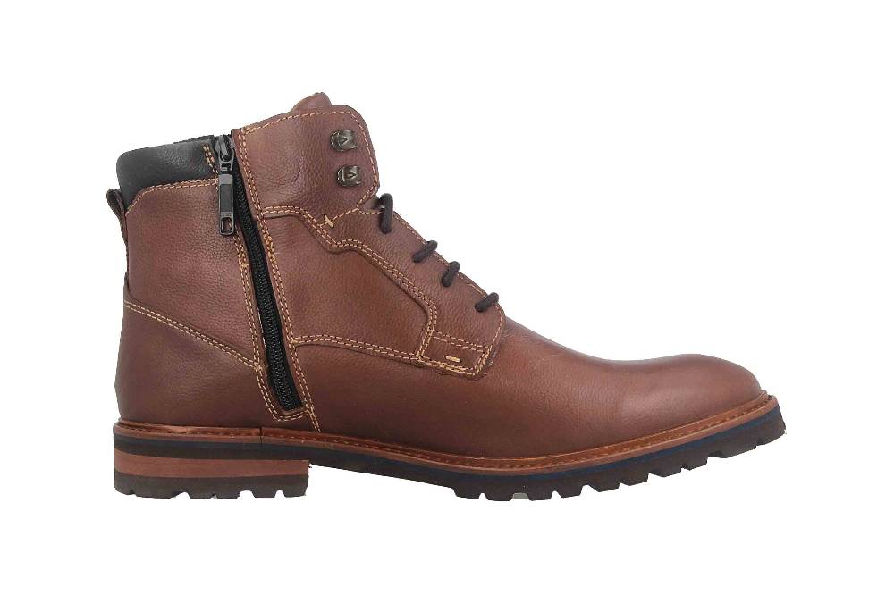 Fretz Men Milano Boots in Übergrößen Braun 6331.9712-12 große Herrenschuhe Jubiläumsangebot