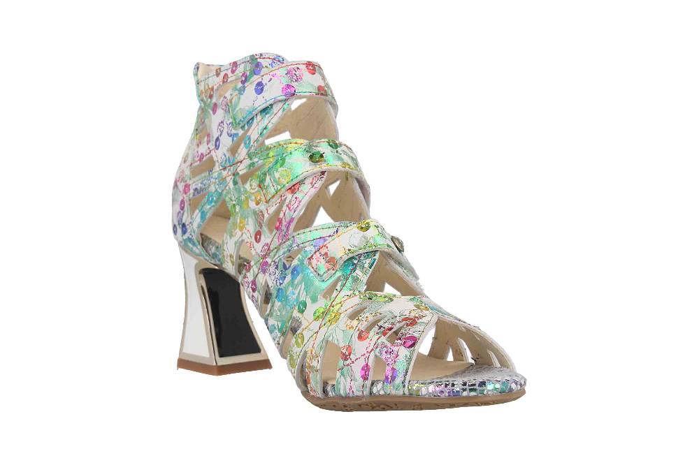Laura Vita Sandaletten in Übergrößen Mehrfarbig JACBO 01 Bisque große Damenschuhe Online Outlet