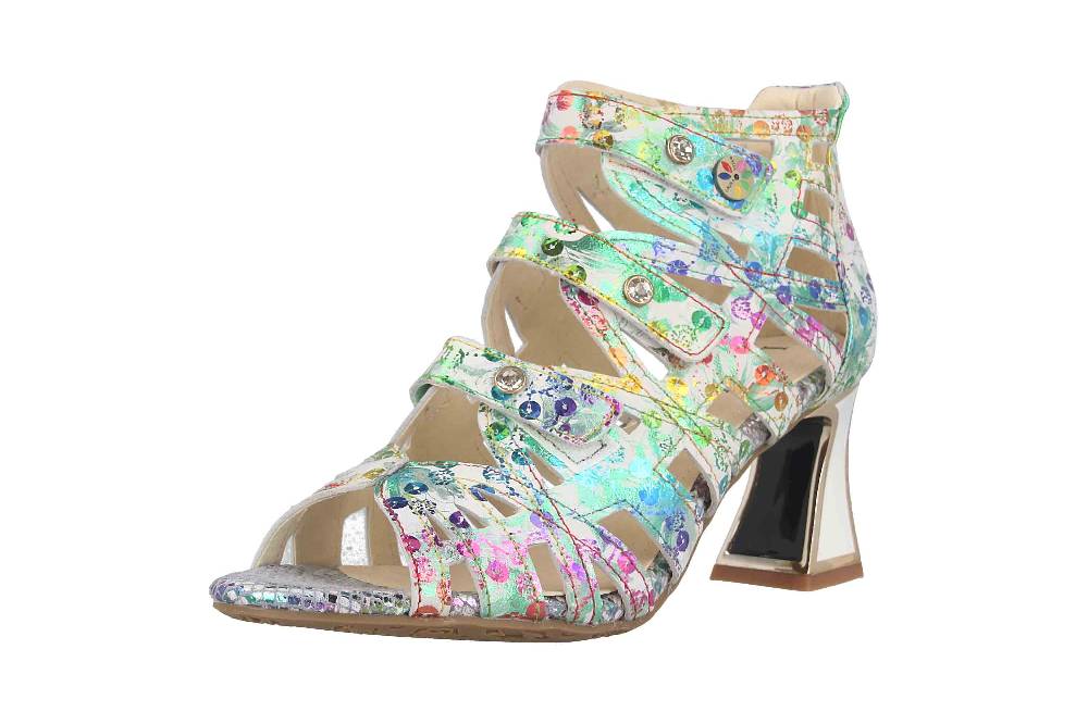 Laura Vita Sandaletten in Übergrößen Mehrfarbig JACBO 01 Bisque große Damenschuhe Online Outlet