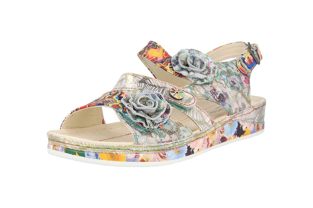 Laura Vita Sandalen in Übergrößen Mehrfarbig BRCUELO 06 Vert große Damenschuhe Neuheiten
