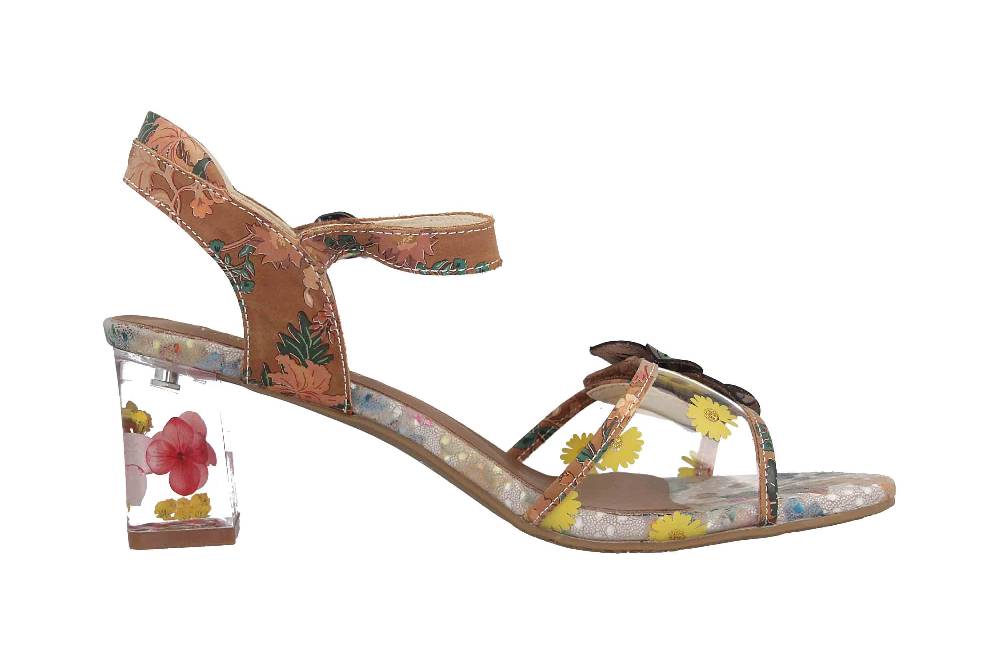 Laura Vita Sandaletten in Übergrößen Mehrfarbig LUCIAO 08 Beige große Damenschuhe Sonderangebote