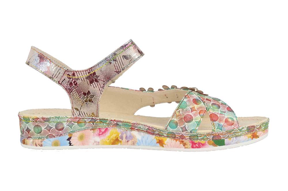 Laura Vita Sandalen in Übergrößen Mehrfarbig BRCUELO 81 Café große Damenschuhe Riesige Ersparnisse