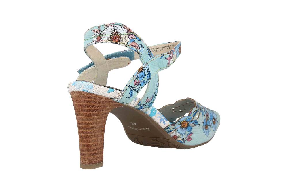 Laura Vita Sandaletten in Übergrößen Mehrfarbig ALBANE 51 Bleu große Damenschuhe Tiefpreis