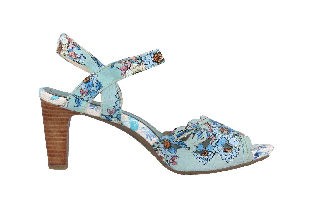 Laura Vita Sandaletten in Übergrößen Mehrfarbig ALBANE 51 Bleu große Damenschuhe Tiefpreis