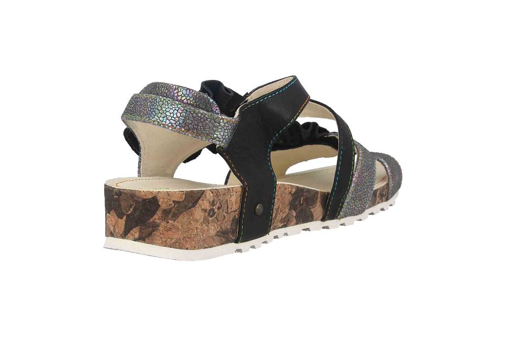Laura Vita Sandalen in Übergrößen Mehrfarbig BRCYANO 68 Noir große Damenschuhe Wochenangebot