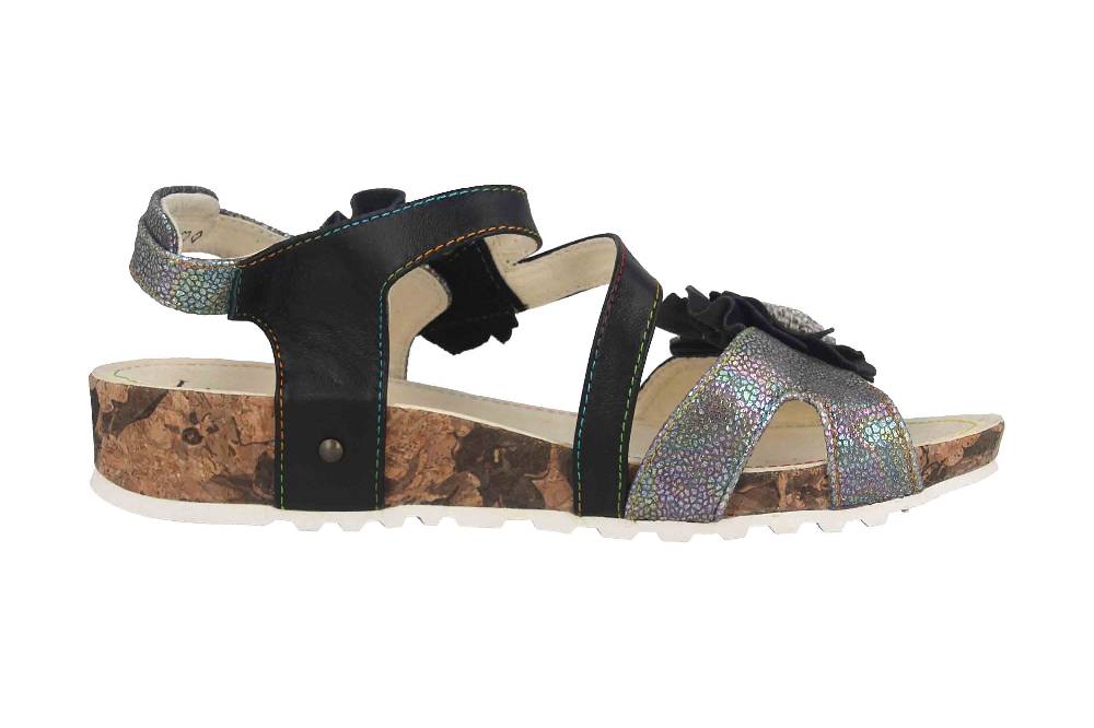 Laura Vita Sandalen in Übergrößen Mehrfarbig BRCYANO 68 Noir große Damenschuhe Wochenangebot