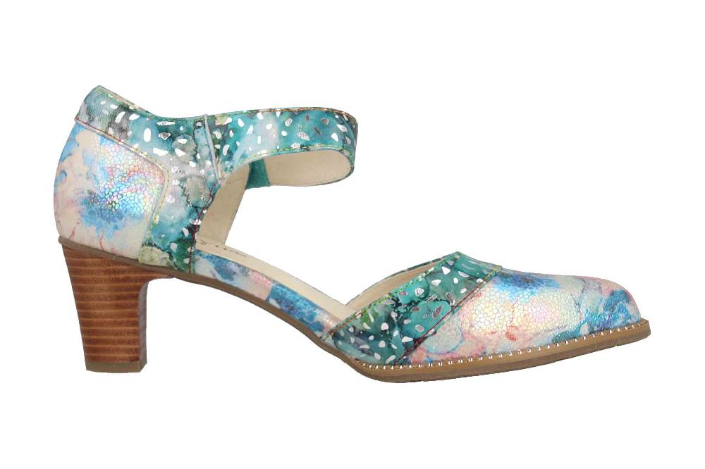 Laura Vita Pumps in Übergrößen Mehrfarbig ELCODIEO 232 Turquoise große Damenschuhe Letzte 3 Tage