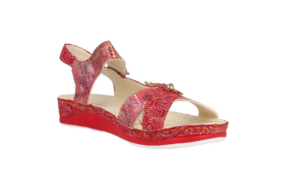 Laura Vita Sandalen in Übergrößen Mehrfarbig BRCUELO 81 Cerise große Damenschuhe Letzte 2 Tage